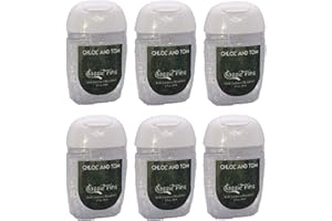 CHLOE AND TOM (6) Pocket Antibacterial Alcohol Hand Sanitiser Gel Multipack Fragrant Classic Pine 70%