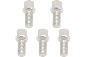 ZEALfix Pernos de tuercas de rueda para A3 A4 A6 TT Sk-da Fabia 0ctavia Superb, Pernos de rueda para Golf Bora Polo Caddy Passat Jetta Beetle Tiguan Seat Altea Ibiza Leon Toledo, 8D0601139A 8D0601139D