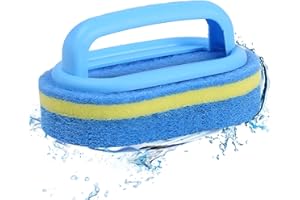 WINNY POOL CLEANER Pool Bürsten mit Griff Teich, Handschrubber Scheuerbürste mit 3-Schicht-Schwamm, Gute Reinigungswirkung, Ideal für die Reinigung von schwer zugänglichen Ecken des Pools