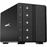 SABRENT Docking Station SSD/Hard Disk esterno/HDD 3.5 pollici, USB 3.2 Gen 2, 5 slot per SSD/HDD, con alimentatore e ventola,
