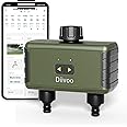 Bluetooth Water Timer 2 Zone, Diivoo Smart Irrigation Sprinkler Timer Up to 40 Separate Programmable Schedules, Hose Computer with Rain Delay and Manual Watering, for Garden Lawn Hose