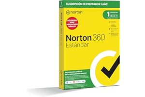 Norton 360 Estándar 2026 - Antivirus Software para 1 Dispositivo y 1 año de Suscripción con Renovación Automática, Secure VPN y Gestor de Contraseñas, para PC, Mac Tableta o Smartphone