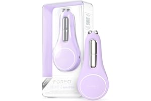 FOREO BEAR 2 eyes & lips - Appareil anti-rides instantané à micro-courant - Soin des yeux - Lifting des sourcils - Traitement anti cernes et contour des yeux, repulpant lèvres - Lavender