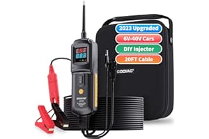 GODIAG GT101 Power Circuit Probe Tester, 4 in 1 Circuit Tester, Fuel Injector Tester and Cleaner, Relay Tester, Current Detection with Overload Protection, Working Voltage Range 6V/12V/24V DC
