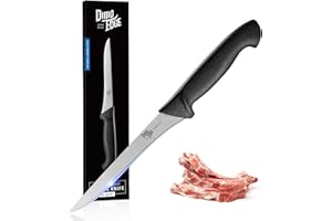 HECEF Dimoedge Coltello per Sfilettare Pesce, Coltello Disosso Super Affilato, Coltelli da Cucina Professionale, Lama Acciaio Inossidabile 15 cm