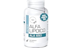 Mekià®Potente acido alfa lipoico il migliore 650 mg. ala integratore 120 Capsule Dosaggio-integratore per nervi e benessere mente - integratore Naturale alpha lipoic acid 100% Copertura 4 Mesi