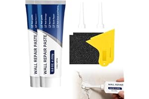 Wall Repair Paste, 2 Pack Drywall Repair Kit Tube with Scraper, Spackle Compound for Filling Holes and Cracks, Quick and Easy Drywall Mending Solution