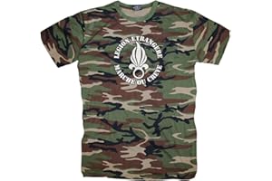 P-T-D Légion étrangère Légion Armée Élite Unité US Marine Corps Woodland T-shirt Uniforme T-shirt