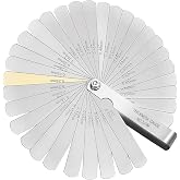 Valve Adjusting Gauges, Thickness Gauges, Steel Gauge with 32 Marked Metric Blades and Imperial Gap Measuring Tool, for Engin