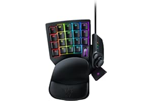‎RAZER Razer Tartarus V2 - Gaming Keypad (Gamepad mit mecha-membranen Tasten, 32 programmierbare Tasten, 8-Wege Thumbpad, Handballenauflage, Hypershift, RGB Chroma Beleuchtung) Schwarz