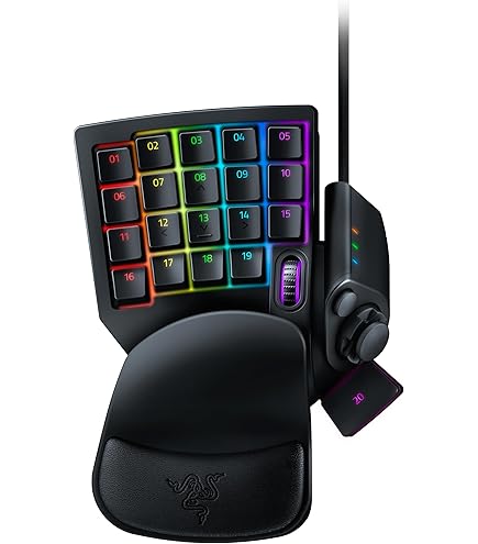 Tastiera Macro Programmabile Con Una Mano - Mini Tastiera Gaming RGB 12 Tasti + 2 Manopole, Tastierino Multifunzione Plug-and-Play Per PC (Nero) - 3