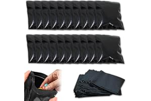 WQNNQW Hygienebeutel für Damenbinden,100 PCS Hygienebeutel Spender,Feminine Hygiene Entsorgungssäcke,Schwarz Verschließbar Hygienebeutelspender für Tampons Damenbinden Verschiedene Kleinigkeiten (10x15cm)