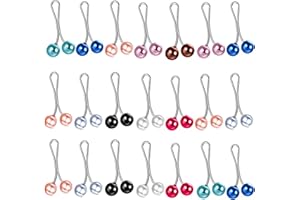 PhoenixDN 24 Pcs Épingle à Foulard Clip Perle, Clips d'Épingles à Hijab Musulman, Clips de Sécurité pour Foulard en Perles, pour Les Femmes Châle Hijab, Robe de Banquet de Broche de Mariée de Mariage