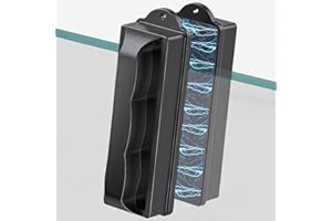 VIMMVID Lavavetri magnetico per acquario, accessori per la pulizia di vetri di pesce, un must per gli amanti della pesca (nero)