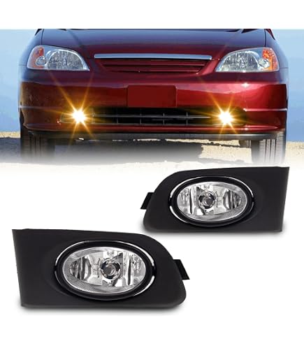 Xuming Front Bumper Foglight Fog Lamp Upgrade Kit for HONDA CIVIC ES Xuming Front Bumper Foglight Fog Lamp Upgrade Kit for HONDA CIVIC ES