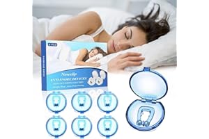 RUTIDA Anti Snore Devices, 6 PCS Magnetic Anti Snoring Nose Clip Nasal Dilators Snore Stopper Snoring Relief for Men/Women Comfortable Sleep Better Breathing
