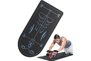 ZHUMCCY Exercise Equipment Mat For Ab Roller Wheel, Non Slip Abdominal Knee Mat Roller Wheel Floor Pad Abdominal Roller Knee Mat For Women & Men