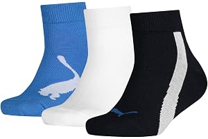 PUMA unisex - barn Puma Kids' Bwt Quarter Socks (3 Pack) Socken