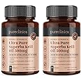 Ultra Pure Superba Krill Oil 500mg x 240 Capsules (2 Bottles) - sourced in The unpolluted Waters of The Antarctic. Providing a Rich Supply of Astaxanthin and Omega 3