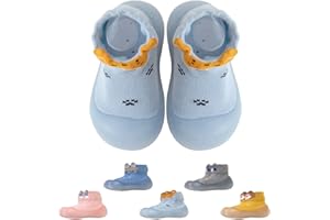 Aisprts Chausson Bebe, Chaussures Chaussette Antiderapante Unisexes Chaussures Premiers Pas, Chaussettes Bébé Dessin Animé Mignon avec Semelle