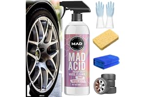 GIENSLRU MAD ACID, MAD ACID Glass Cleaner, MAD ACID Heavy-Duty Wheel Cleaner, Mad Acid Wheel Cleaner, Versatile Acid Cleaner, mad all purpose cleaner, for Wheels, Chrome, Paint, Emblems, & More (16oz)