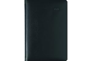 ‎ALPHA EDITION Praxistimer Balacron schwarz 2024 - Servicetimer 21,7x30,3 cm - 1 Tag 1 Seite - 400 Seiten - Balacron-Einband - Tageskalendarium - Alpha Edition