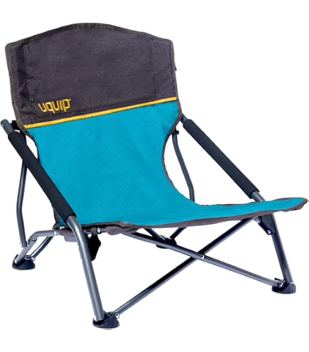 GYMAX Strandstühle 2er-Set – Mit Kühltasche, Getränkehalter & Tisch, Klappbar & Tragbar