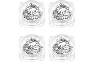 LEDOO Correttore Unghie, 48 Pezzi Correzione delle Unghie Sono Adatti per la Correzione delle Unghie dei Piedi, Strumento per la Correzione delle Unghie è Disponibile in 6 Diverse Dimensioni (4 Scatole)