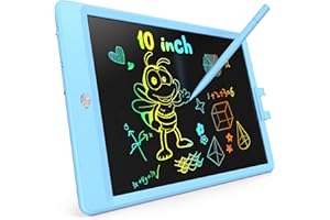 KOKODI LCD Drawing Tablet 10 Inch for Girls Boys，Christmas Birthday Gift for Kids, Toys Gifts for 2 3 4 5 6 7 Years Old, Children Board Magnetic Drawing Boards Kids Educational Reusable (Blue)