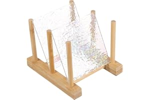 PATIKIL 4 x 4 Inch Transparent Stained Glass Sheets, 2 Sheets Art Mosaic Glass Variety Pack Tiles for Crafts Art Projects Supplies, Transparent Wave Pattern Fantasy