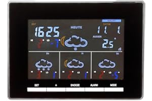 Technoline WD 4027 Wetterstation Wettervorhersage für 4 Tage, fabiges Display