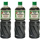 Kikkoman Salsa Di Soia Meno Salata - 1 L - Senza Sale - 3 Bottiglie