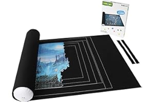 Lavievert Tappetino per puzzle arrotolabile fino a 1.500 pezzi, salva puzzle per adulti e bambini, materiale ecologico