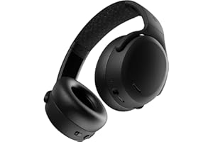 Skullcandy Crusher ANC 2 Słuchawki Bluetooth z Aktywną Redukcją Szumów / 50 Godzin Słuchania/Mocny Regulowany Bas/Android i iPhone/Mikrofon/Słuchawki Bezprzewodowe z Redukcją Szumów – Czarny