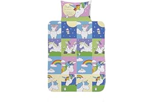 dreamtex That's Not My Unicorn Duvet Cover Pillowcase Bedding Set suitable for Junior, Toddler And Cot bed