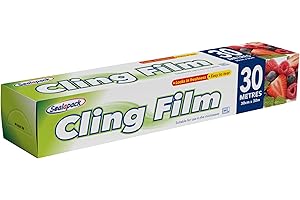 Sealapack Ready to Use Cling Film, 30 Metre Roll, Clear, White
