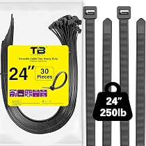 500 Stück Kabelbinder 45,7 Cm – Schwarz, Nylon 6/6, 45,4 Kg Zugfestigkeit, Für Innen- & Außenbereich