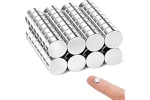 Grtard 60 Magnete für Bastelarbeiten, kleine Magnet, runde Magnete, Neodym-Magnete für Kühlschrank, Bauarbeiten, Basteln und Küchenschränke, Büromagnete