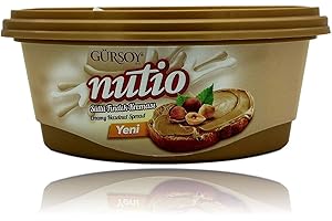 PERGAMO NATURAL FLAVOR Gürsoy | Nutio | Hazelnut Milk Cream | 25% Hazelnut Content | Bread Spread | Gluten Free | No Genetic Engineering | Vegetarian | 400 g