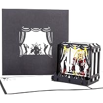 Carte Pop-up 3D « Concert – Live On Stage » - Carte D'anniversaire Originale - Format 15x15 Cm - Fait Main Commerce équitable