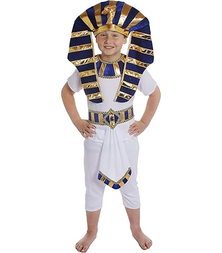 Funidelia | Disfraz De Faraón Para Niño Egipto, Faraón, Culturas, Países - Disfraz Para Niños Y Divertidos Accesorios Para Fiestas, Carnaval Y Halloween - Talla 3-4 Años - Blanco