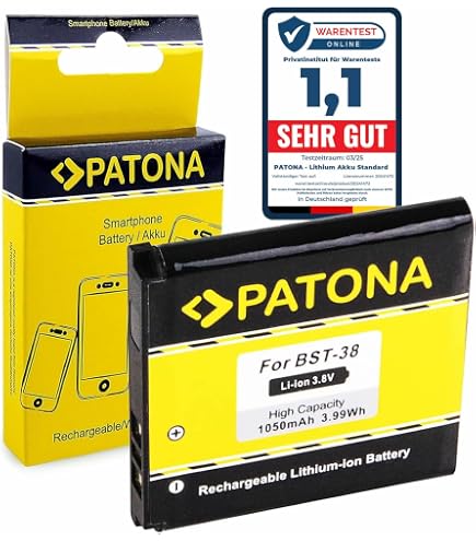 Batterie BST-38 Pour Sony Ericsson K770, K850, Etc. - Neuf Sous Blister - Compatible Générique