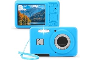EUGOOCX Étui en silicone compatible avec KODAK PIXPRO FZ55, coque de protection en silicone souple anti-rayures pour appareil photo numérique (bleu)