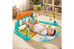 ToysBuddy Kick and Play Multi-Function ABS High Grade Plastic Piano Baby Gym and Fitness Rack Products