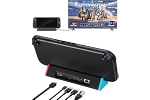 SiWiQU Portable Switch 2 TV Docking Station,1000Mbit RJ45 Ethernet Adapter LAN Dock Kompatibel mit Nintendo Switch 2 NUR, Switch 2 Ladestation mit 4K@120Hz HDMI/Typ C/USB 3.0 [Nicht für Switch 1/OLED]