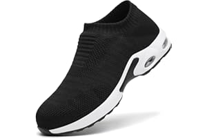 LUPWEE Safety Trainers Slip Resistant Steel Toe Cap Trainers for Women, Lightweight Comfortable Work Safety Shoes Indestructible Sneaker