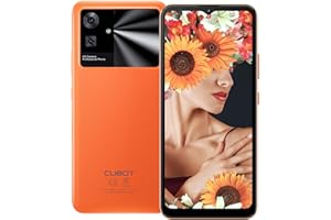 CUBOT Note 21 Smartphone Ohne Vertrag 6.56'' HD+ 90Hz Bildschirm 12GB+128GB/1TB Android 13 Handy 50MP+8MP Kamera 4G Dual SIM Octa-Core Face ID GPS OTG(Leuchtend Orange)