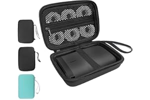 ROEOWENE Hard Storage Case do SUPVAN E10/Nelko P21/PRT/NIIMBOT D110/Pristar P15 Mini Bluetooth Etykieta Drukarka Etui do wytworzenia etykiet (tylko torba)-Czarny
