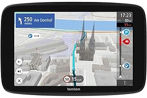 TomTom GPS GO Navigator (écran 7" extra-large, infos trafic en temps réel, alerte des zones de danger 1 an d'essai inclus, carte d'Europe, mise à jour via Wi-Fi, services Premium, fixation magnétique)
