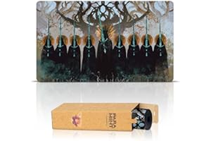 Paramint The Nine Black Riders (Stitched) - MTG Playmat by Anato Finnstark, LOTR Lord of the Rings - Compatible with Magic the Gathering Playmat - Play MTG, YuGiOh, TCG - Original Play Mat Art Designs